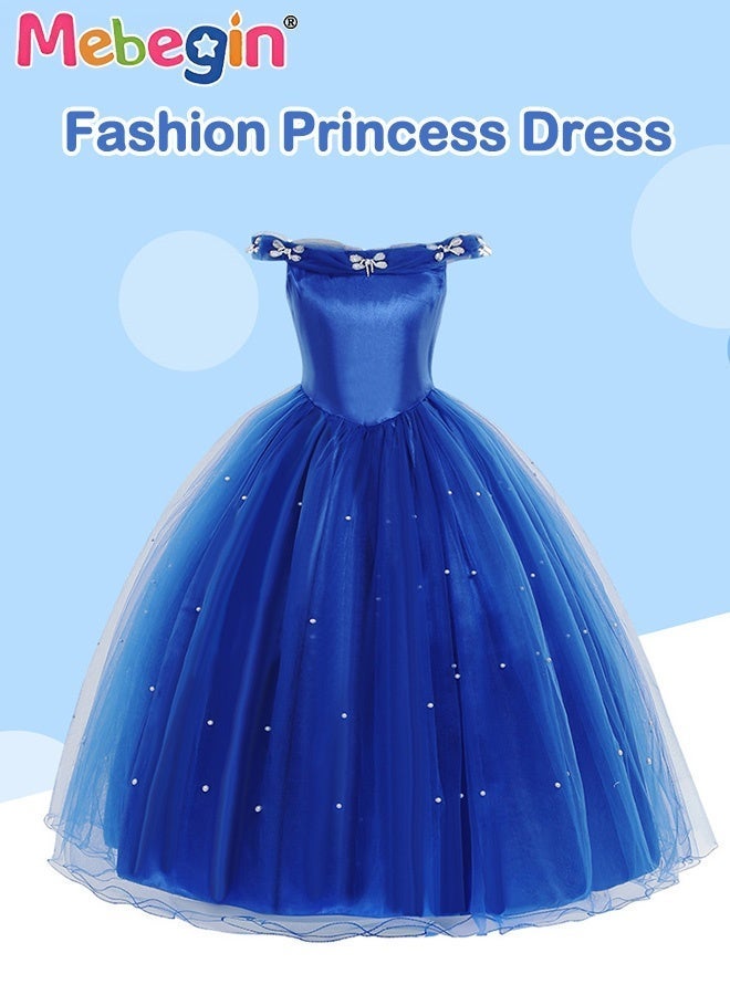 MEBEGIN Deluxe Princess Costume Set with 7PCS Accessaries, Fancy Elegant Off Shoulder Frock, Fairy Dress with Exquisite Decoration, Suitable for Party, Birthday, Funfair, Stage Performance, Cosplay and Any Other Special Occasions - Image 4